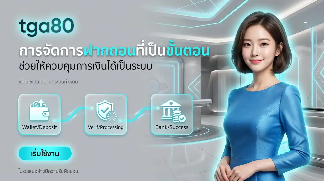 การจัดการฝากถอนที่เป็นขั้นตอน ช่วยให้ควบคุมการเงินได้เป็นระบบ