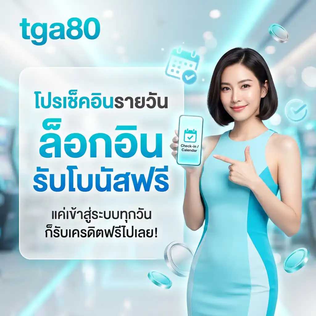 โปรโมชั่น เช็คอินรายวันรับโบนัสฟรี แค่เข้าสู่ระบบทุกวัน ก็รับสิทธิ์ได้ทันที